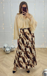 Jupe LYSANDRELLA - beige et marron