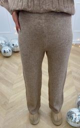 Pantalon maille ALZIRA - taupe