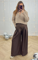 Pull camionneur ALZIRA - taupe