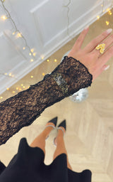 Top dentelle YALINA - noir