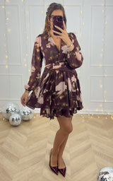 Robe NAELINA - bordeaux