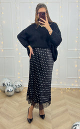 Pull oversize SAPHROSE - noir 🇮🇹