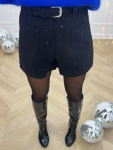 Short paillettes ELYNAE - noir