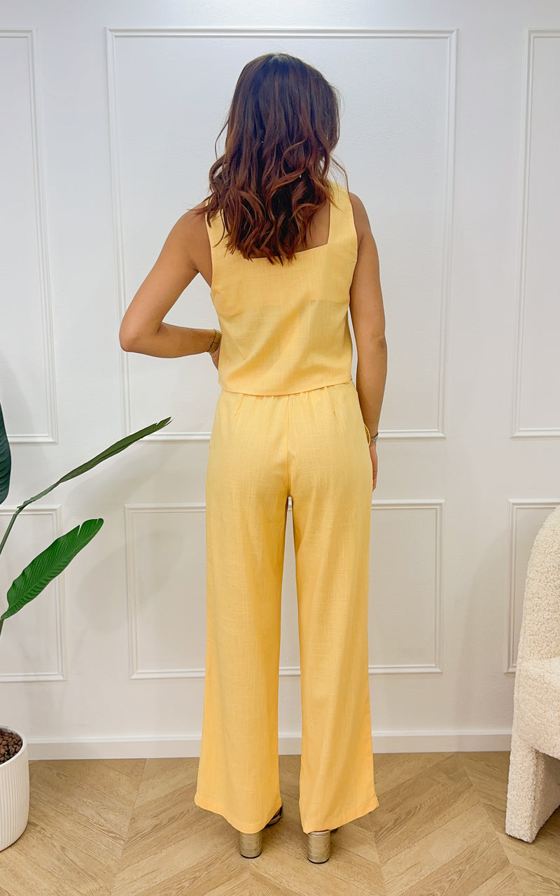 Top lin LAZARO - jaune