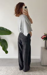 Jeans palazzo CLEOPHEE - gris