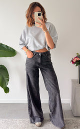 Jeans palazzo CLEOPHEE - gris