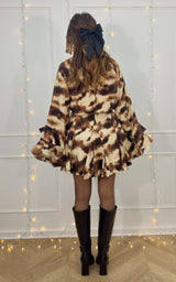 Robe HELEONA - beige et marron