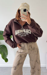 Sweat PALOMA - chocolat