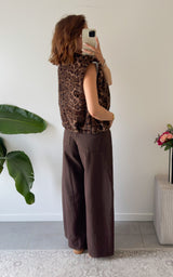 Jeans palazzo NAHLA - marron