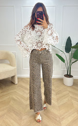 Top crochet TIMAEL - blanc