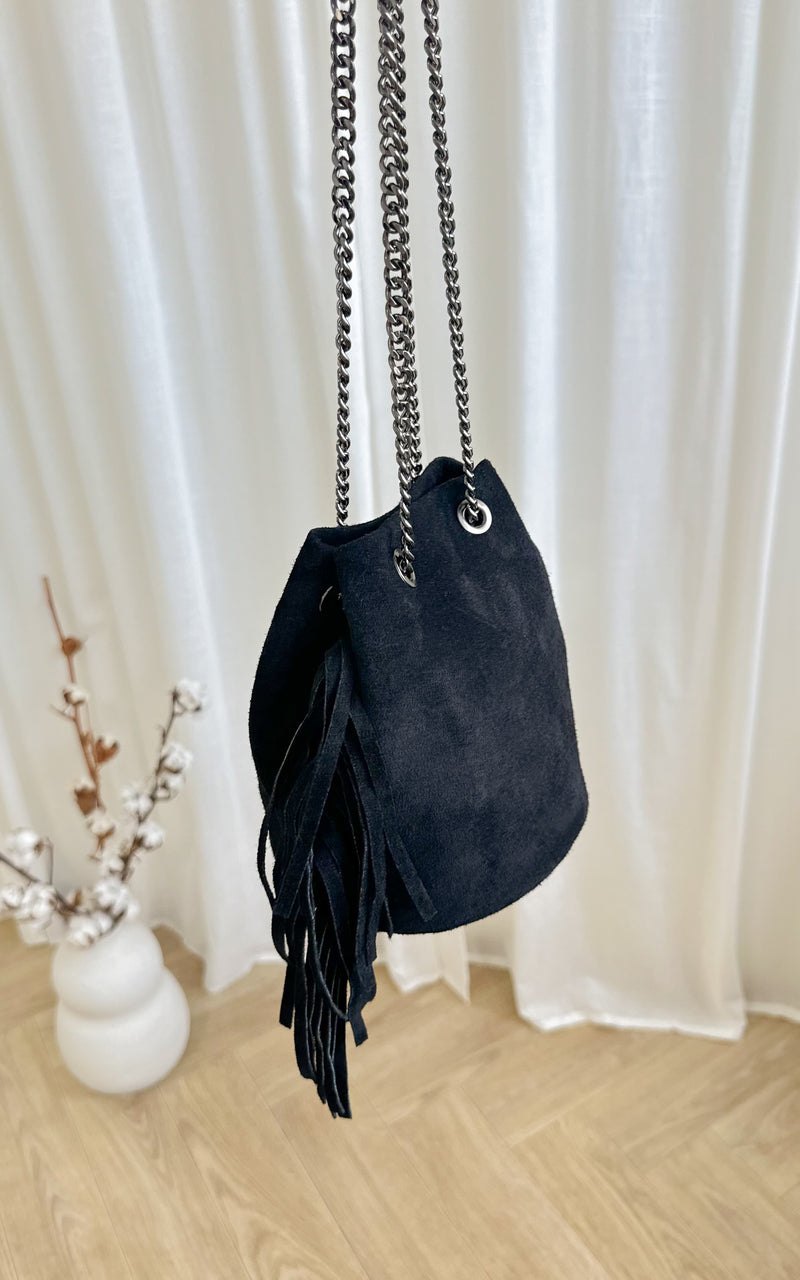 Sac cuir GWEN - noir 🇮🇹