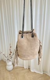 Sac cuir GWEN - beige 🇮🇹