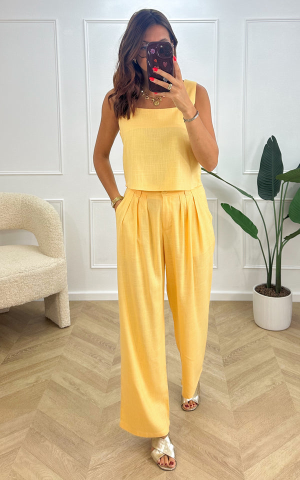 Top lin LAZARO - jaune
