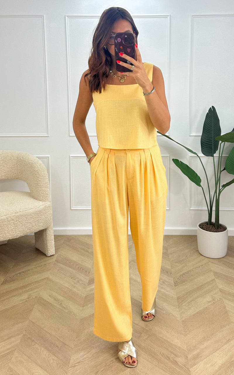 Top lin LAZARO - jaune