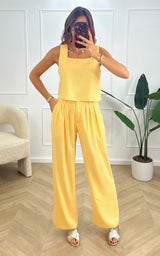 Top lin LAZARO - jaune