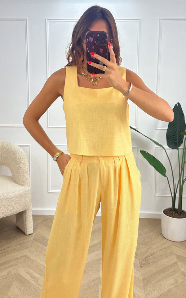 Top lin LAZARO - jaune