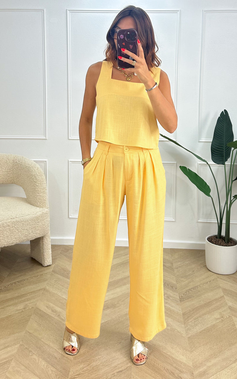 Top lin LAZARO - jaune