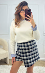 Pull EDENA - blanc et bleu