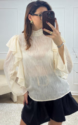 Blouse NOHELIE - blanc