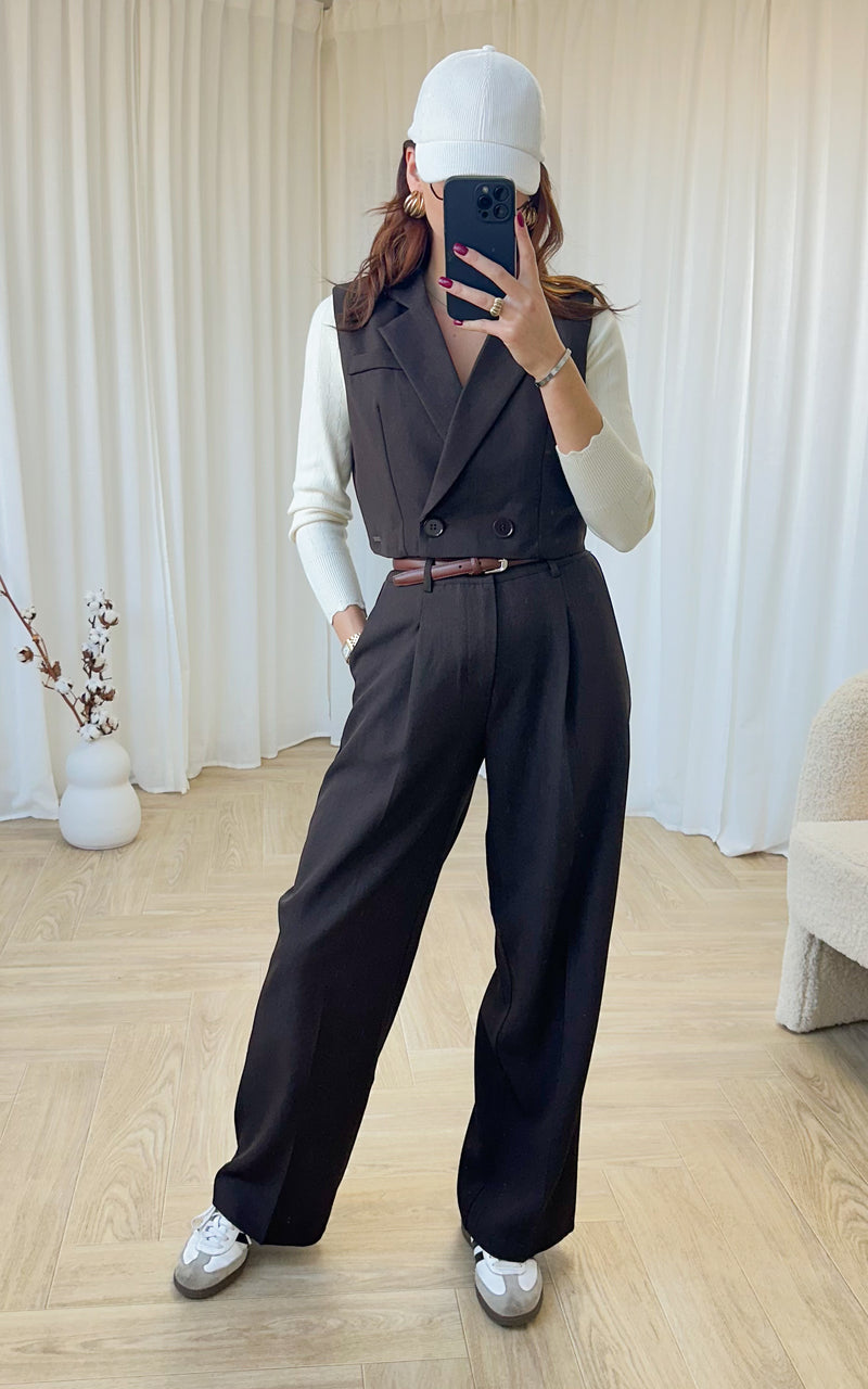 Pantalon CHELSY - marron