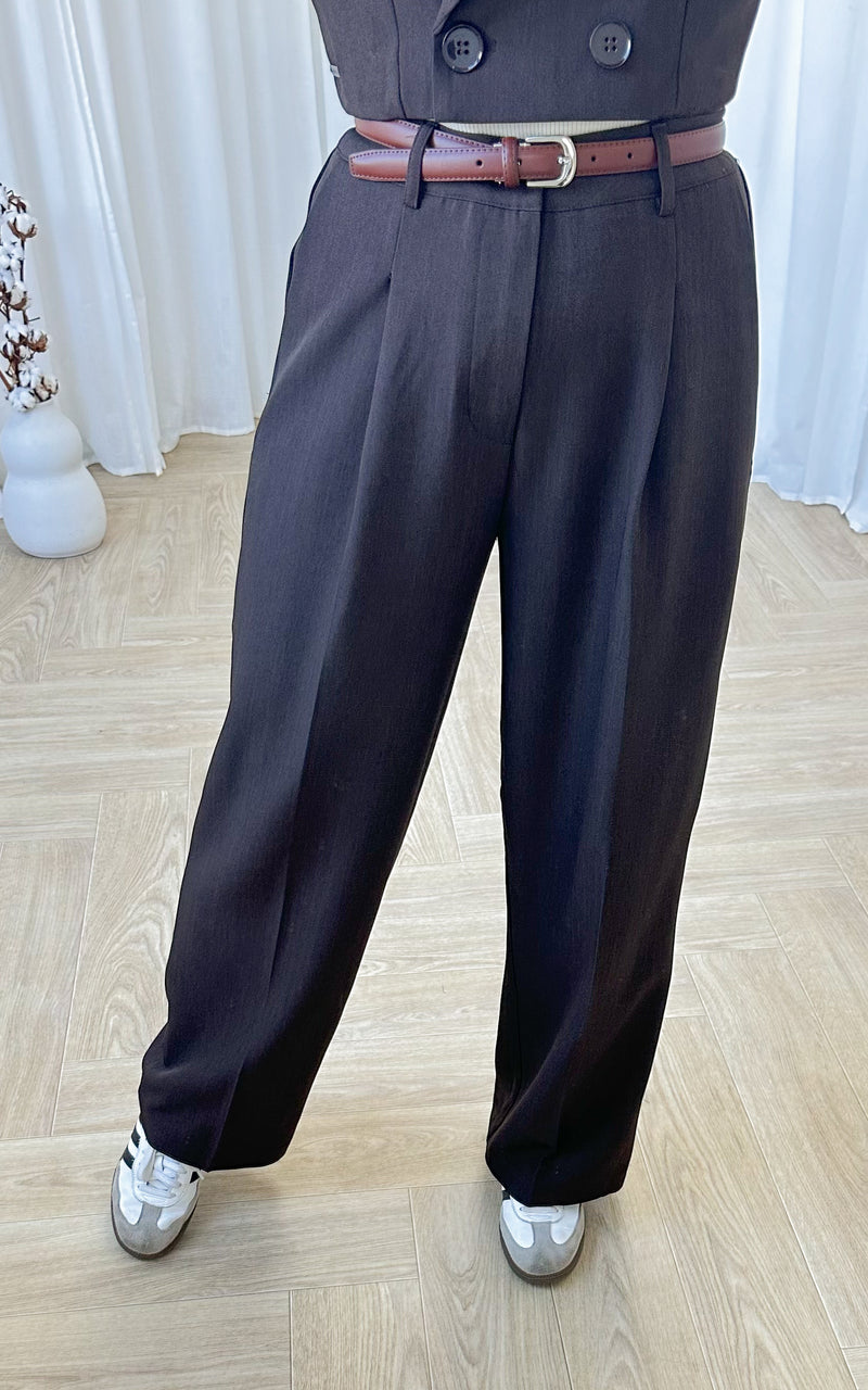 Pantalon CHELSY - marron