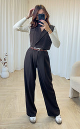 Pantalon CHELSY - marron