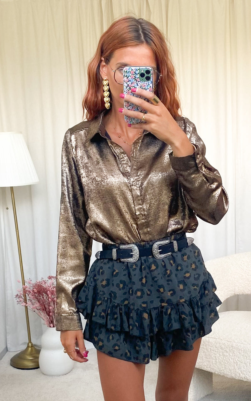 Chemise bronze "Noelya"