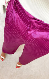 Pantalon fluide framboise "Bay"