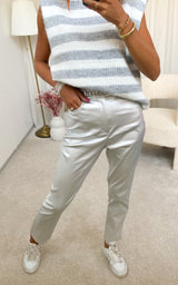 Pantalon argenté "Yeraz"
