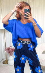 Pull bleu roi "Patxi"