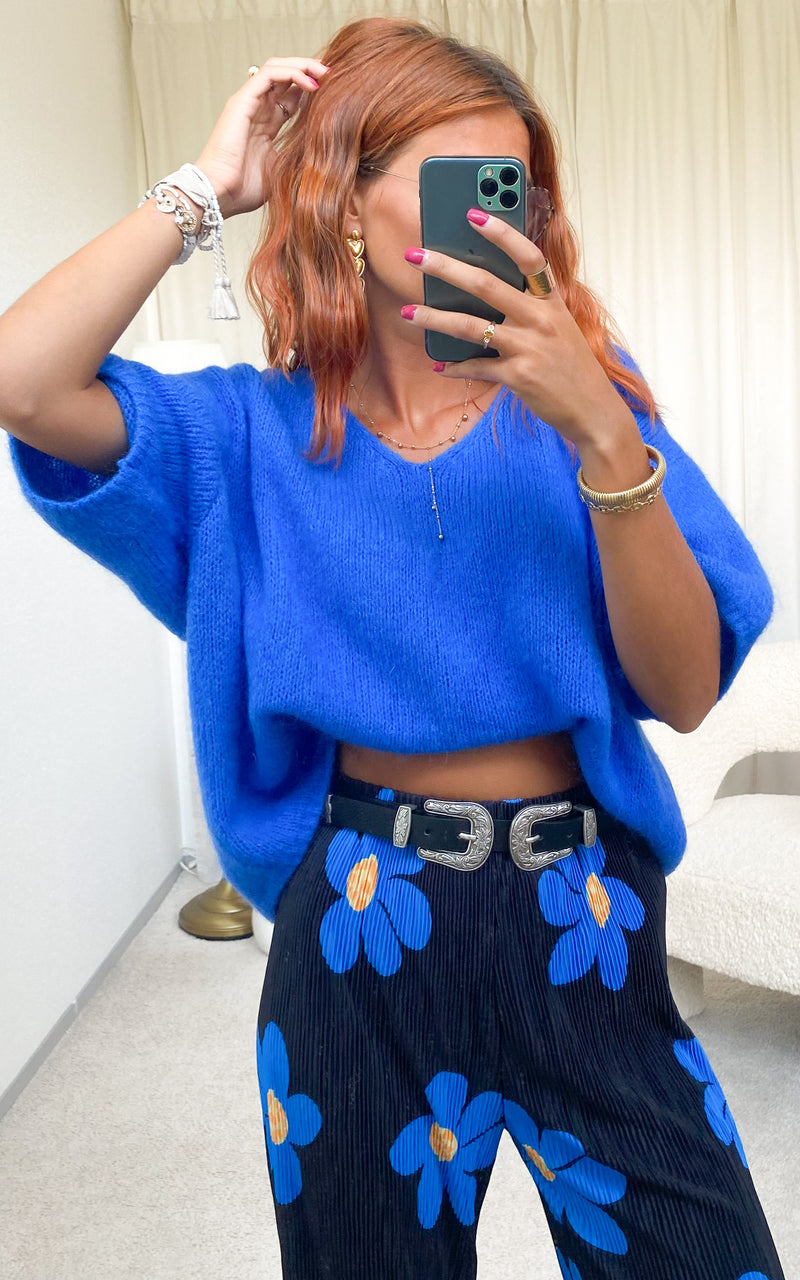 Pull bleu roi "Patxi"