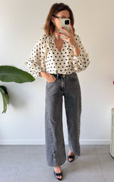 Jeans à clous DELIA - gris