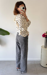 Jeans à clous DELIA - gris
