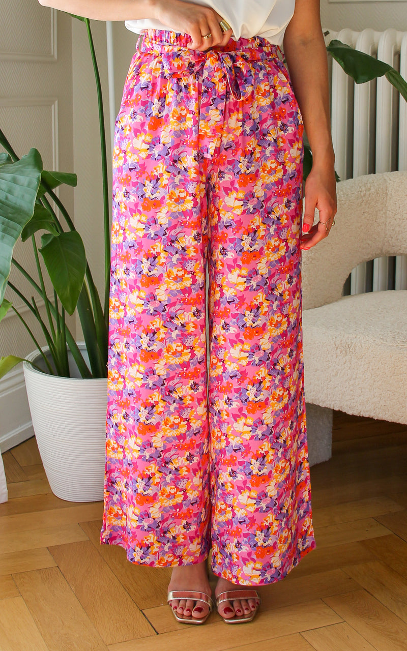 Pantalon fleuri "Francesca"