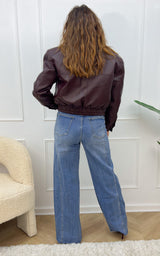 Veste simili KERRYN - bordeaux