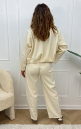 Pantalon jogging LARK - écru