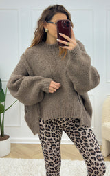 Pull oversize NOVA - taupe 🇮🇹
