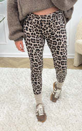 Legging léopard OLETTE - marron et beige 🇮🇹