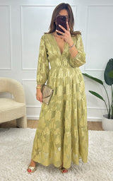 Robe longue SADIE - vert