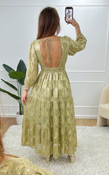 Robe longue SADIE - vert