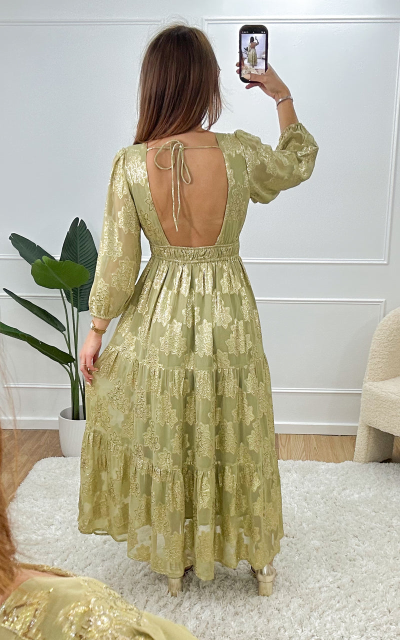 Robe longue SADIE - vert