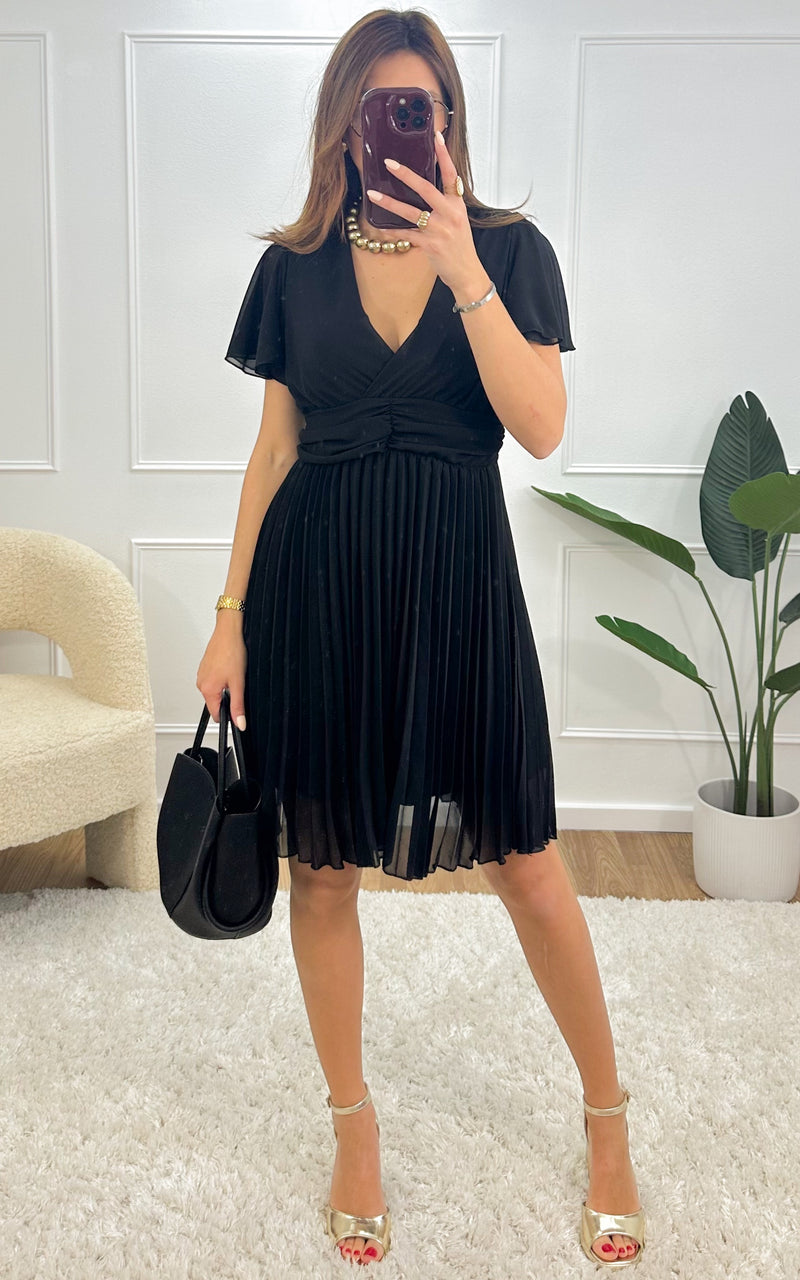 Robe EVELYN - noir 🇮🇹