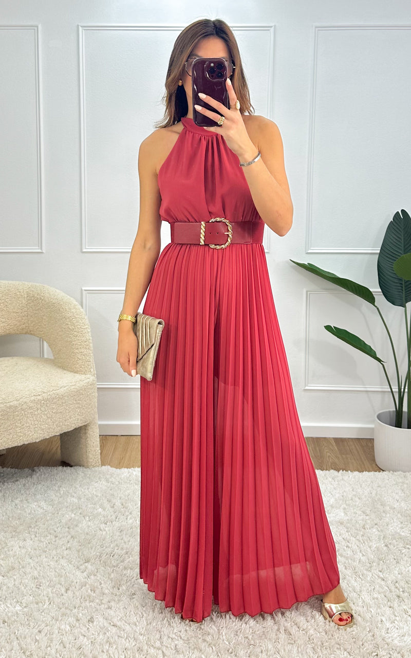Combinaison plissée LIO - vieux rose 🇮🇹