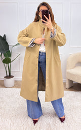 Trench long FAYE - beige