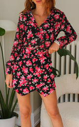 Chemise fluide fleurie "Mya"