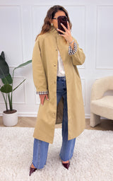 Trench long FAYE - beige