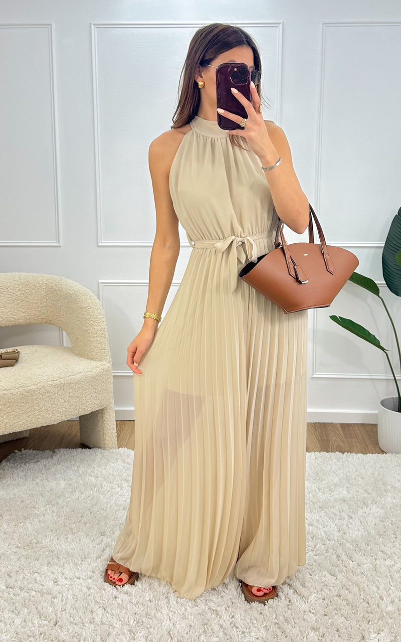 Combinaison plissée LIO - beige 🇮🇹
