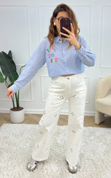 Jeans HOLLIS - blanc