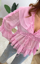 Blouse LUX - rose
