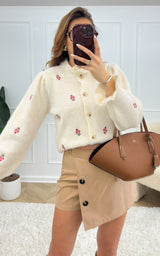 Gilet fleurie BLOOM - blanc